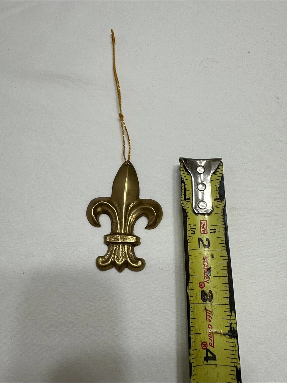 Stanley Gold Fleur-de-Lis Christmas decor or Wall Accent